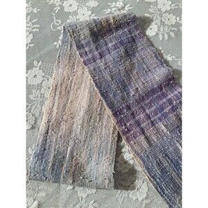 Hand Loomed Scarf or Belt Vintage 80s Pastel Fringe Boho Hippie Whimsical